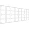 Ekena Millwork Set of Four Panels for 94 1/2"W x 36 1/4"H Englewood Fretwork Wainscot Wall Paneling WPKP18X01X47EWD - alternate 1